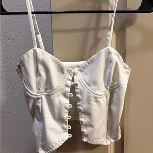 button-down tank top